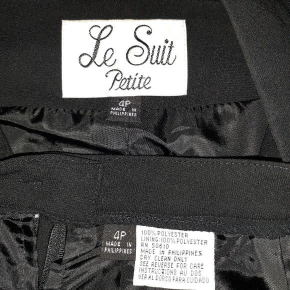 LE SUIT 2 PIECE SKIRT SUIT BUSINESS/DINNER/CHURCH/FORMAL WOMEN'S SIZE 4P - Picture 7 of 7